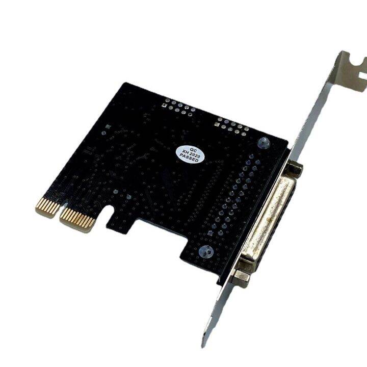 pcie-ไปการ์ดคู่ขนาน-pci-e-to-parallel-port-card-printer-db25-pin-lpt-interface-chip-อะแดปเตอร์-fjk3825