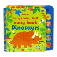 Milu สมุดวาดภาพระบายสีสำหรับเด็ก Usborne Baby S ไดโนเสาร์หนังสือเสียงดังครั้งแรกหนังสือเสียงหนังสือภาษาอังกฤษดั้งเดิม