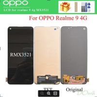 Amoled ดั้งเดิม/TFT สีดำ6.4นิ้วสำหรับ OPPO Realme 9 4G อะไหล่ดิจิทัลแผงประกอบจอแสดงผล LCD แบบสัมผัสหน้าจอ RMX3521