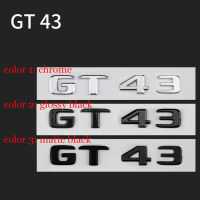 รถจัดแต่งทรงผม Trunk สติกเกอร์ GT 43สัญลักษณ์สำหรับ Benz AMG GT GT43 GT50 GTR GTS GTC C63S E63S GLC63S Emblem