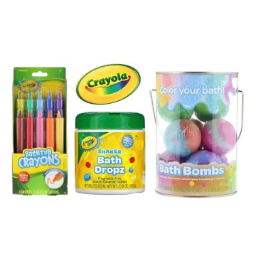 Crayola Bath Bombs Grape Jam Laser Lemon Cotton Candy & Bubble Gum