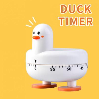 Kitchen Timer Cute Duckling Desktop Learning Timer For Kids Cartoon Rotating Mechanical Timer Kitchen Baking Timing Reminder