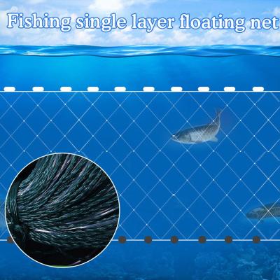 Super-strong ตาข่ายตกปลาสามชั้นลอยสุทธิปลาคาร์พปลาคาร์พเงินปลาคาร์พโปร่งใสสีขาว-สีเขียวตกปลากรงจุ่มอุปกรณ์ตกปลา 16M/22M/25M P3U6