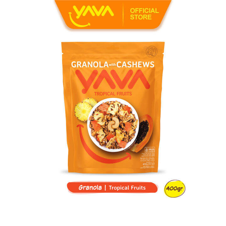 YAVA Granola Tropical Fruits 400g Lazada Indonesia