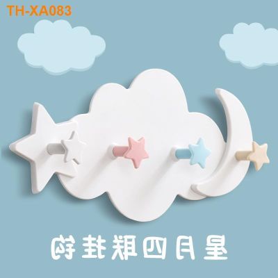 Household clouds cartoon non-trace strong viscose hook bathroom wall hanging behind the door