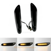 แบบไดนามิก LED Fender Light Side Marker สำหรับ BMW E61 E88 E90 E91 E87 E82 E60 E92 E93 1 3 5 Series 2004 2010 Flasher 2009