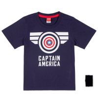 Marvel Boy Captain America T-shirt - เสื้อยืดเด็ก กัปตันอเมริกา แถมปลอกแขน สินค้าลิขสิทธ์แท้100% characters studio