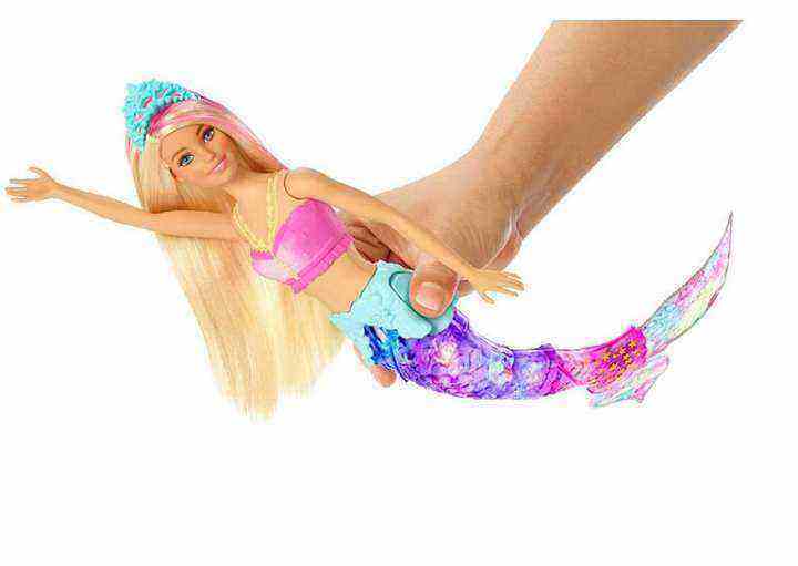 mattel-barbie-luminous-mermaid-princess-girl-play-house-toy-gift-can-be-launched-into-the-water-toy-gfl82