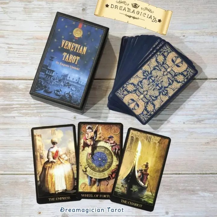 Venetian Tarot ไพ่ยิปซีชุดลิมิเต็ดขอบทอง / ไพ่ยิปซีแท้ลดราคา/ ไพ่