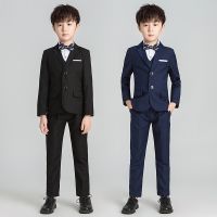 [COD] Childrens suit spring and autumn boys solid flower girl dress piano catwalk performance a generation