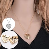 Necklace Heart Shape Stainess Steel Heart Necklace Pendant Chain Jewelry Party Beauty Girls Photo Locket Jewelry