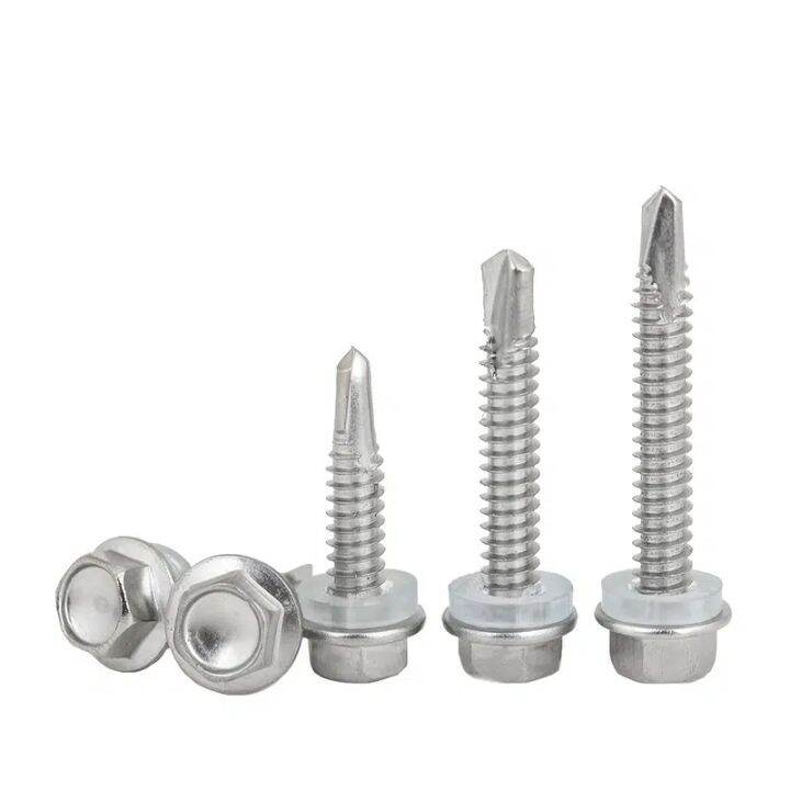 150pcs Stainless Steel Self Tapping Screws Assortment 10 Hex Head Self