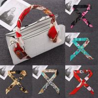 W3DD 2Pcs 40 สี ข้อมือ/เอว ที่คาดผม อุปกรณ์ตกแต่ง ผ้าพันคอคอ ผ้าพันคอไหมขนาดเล็ก ผ้าพันคอริบบิ้นตกแต่ง ริบบิ้นหูหิ้วกระเป๋าถือ