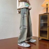 Malling Fashion เกงกางยีนส์ กางเกงขายาว กางเกง 2023 NEW WS072012