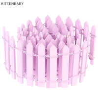 KITTENBABY รั้วไม้ขนาดเล็กขนาดเล็ก100*5ซม. เทพนิยาย DIY ตกแต่งสวนบ้านตุ๊กตาขนาดเล็ก