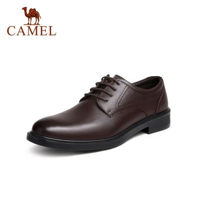 TOP☆Cameljeans Spring Genuine Leather Derby Formal Business Suits Mens Soft Wedding Leather Shoes