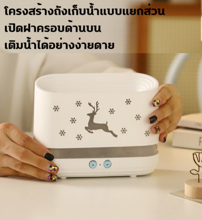 เครื่องพ่นไอน้ำ-เครื่องทำความชื้น-300ml-เครื่องทําความชื้นเปลวไฟ-การปรับสเปรย์สามระดับ-รวมแสงและเงา-หมอก-จับเวลา-8-ชม-เสียงเงียบ-เปลวไฟจําลอง-เครื่องฟอกอากาศในสำนักงาน-เครื่องฟอกอากาศ-เครื่องพ่นอโรม่า