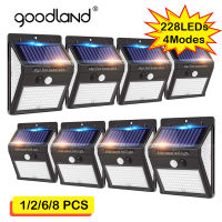 228 144 Solar Led Light Outdoor Solar Lights With Motion Sensor Solar Lamp Outdoor Waterproof Sunlight Garden Light Exterior