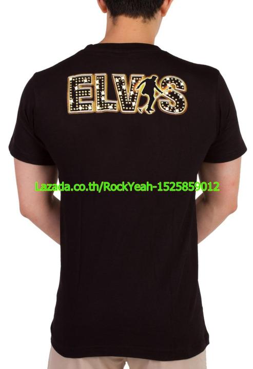 เสื้อวง-elvis-presley-เสื้อผ้าแฟชั่น-rock-เอลวิส-เพรสลีย์-ไซส์ยุโรป-rcm1377