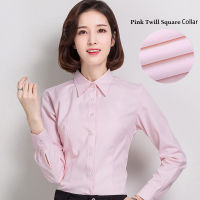 S-5XL New Women White Shirt Spring Summer 2022 Fashion Long Sleeve Solid Color Slim Formal Shirt Basic Dress Shirt Office Wear