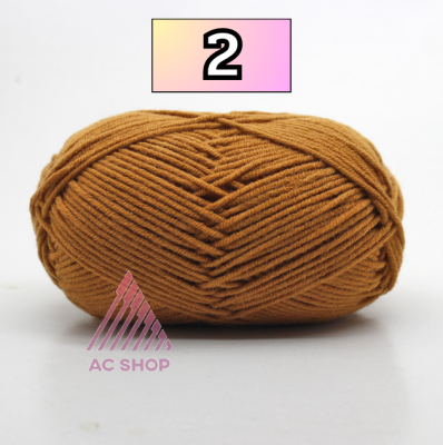 [10อัน] ไหมพรม 🧬 คอตตอนนม4ply/ milk cotton yarn 4ply 🇹🇭 50 Grams 🐴 พร้อมจัดส่งด่วน 🐴 ac99