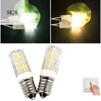 SKJK 220V 3/5/7 W ปลอดภัย โคมไฟ PC พร้อมลูกปัด LED 33/51/75 มินิ โคมไฟหลอดข้าวโพด หลอดไฟ ไฟ LED ไฟบ้าน