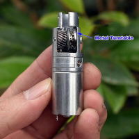 กล่องเกียร์มอเตอร์เกียร์เทอร์โบโลหะหนอน17มม. ไมโคร3V-6V 206RPM ความเร็วต่ำ