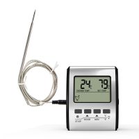 Instant Read Wired Probe Digital Meat Food Grill BBQ Cooking Kitchen Thermometer with Timer Alarm Hanging/Stand/Magnetic