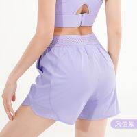 New Anti-Exposure Sports Hot Pants Fake Two-Piece Quick-Drying Breathable Running Shorts Yoga PantsFitness Casual Pants Summer