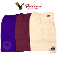 Falcon กางเกงขายาว สั่น สเลฟ สแล็ค ลื่น สีม่วง กางเกงขายาว สีครีม สีมารูน