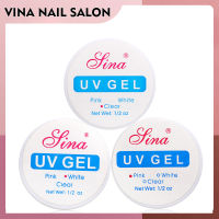 VINANAILSALON เจลต่อเล็บ UV Gel  สีใส/สีขาว/สีชมพู 15ml​ NG05