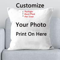 Custom Pillowcaseany logo / size / color Custom Photo Pillow Cases Personalized Throw Pillowcases Cover Customized Cushion Case