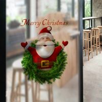 Santa Claus Merry Christmas Wall Sticker for Christmas Festival Decoration Living Room Home Window Glass Door New Year Poster