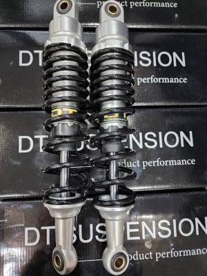 โช๊คหลังเวฟ DT Suspension แบรนด์แท้ ขนาด 300-320 มม. สำหรับรุ่น Wave Dream สปิงเล็ก แกนใหญ่ ปรับสปิงได้ ระบบน้ำมัน รุ่น Performance Upgrade นุ่มหนึบกว่าเดิม