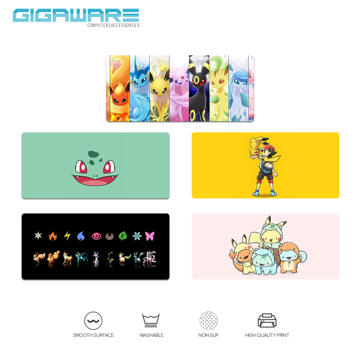 Gigaware Pokemon Design Extended Mouse Pad Gaming Mousepad Design