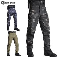 Tactical Pants Camouflage Military Pants Casual Combat Cargo Pants Water Repellent Ripstop Mens 5XL Trousers Spring Autumn