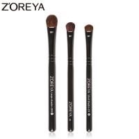 Zoreya แปรงสำหรับแต่งหน้าอายแชโดว์ขนสัตว์สีดำขนาดใหญ่แปรงแต่งหน้าคิ้วเล็กชุดเครื่องมือความงามขายส่ง