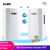 KuWFi Outdoor Wifi Router Wireless Bridge 2.4G AP 1KM Long Range 300Mbps Wireless CPE Router with 1*1000M LAN Port 1PC2PCS