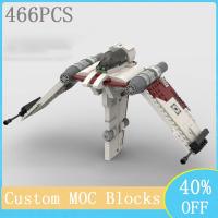 NEW LEGO 466PCS Universe V-19 Torrent Starfighter Assembled Block Model MOC-7674 Assault Fighter DIY Childrens Toy Birthday Gift