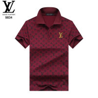 ♥(ภาพจริง)♥2022ใหม่ Original∮ Lv หลุยส์ Viton∮ Men S Fit อย่างเป็นทางการปกเสื้อโปโลแขนสั้นฤดูร้อนที่มีคุณภาพสูงแฟชั่นโลโก้พิมพ์ผ้าฝ้ายลำลองเสื้อโปโลเสื้อยืด