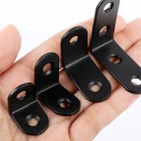 ✸ 4Pcs/Lot L-Shaped Corner Code Bracket Thicken Stainless Steel Right Angle Corners Brace Fixing Connector For Board Shelf Support