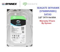 ⚡️⚡️สินค้าราคาพิเศษ⚡️⚡️0%Seagate (ฮาร์ดดิสก์) HDD CCTV SEAGATE SKYHAWK 6TB (ST6000VX001) NAS Internal Hard Drive HDD 3.5 Inch 5400RPM CACHE 256MB SATA-III 6 Gb/s/warranty 3years By Synnex