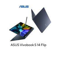 Asus Vivobook S 14 Flip TN3402QA-LZ707WS (#TN3402QA-LZ707WS) Ryzen7-5800H 16GB(8GB+8GB) / 256GB M.2 SSD / Integrated Graphics / 14.0" WUXGA Touch / Win11Home+Office 2021 /Quiet Blue / ประกัน 2Y Onsite + 1Y Perfect