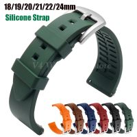 Silicone Watch Band Watrproof Straps for Rolex Water Ghost Strap 18mm 19mm 20mm 21mm 22mm 24mm Watch Accessories Rubber Bracelet Straps