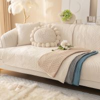 hot！【DT】◑✹♚  Cotton Sofa Cover Room Cheap Color Dirt-proof Elastic Dog Cushion 1-3 Seats