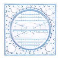 Multifunctional Drawing Ruler Multipurpose Draw Round Curve Horizontal Parallel Line Vertical Parallel Line Rulers