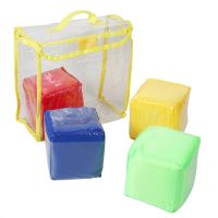 DIY Education Playing Dice, Pocket Squares ,Photo Pocket Foam Stacking Blocks - Set of 16