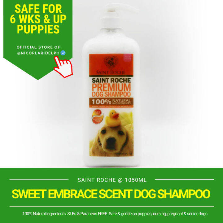 Saint Roche Premium Organic Dog Shampoo Sweet Embrace Scent (1050ml
