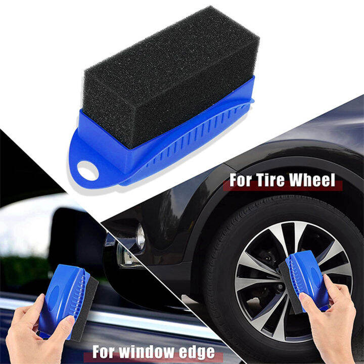 Tyre Wheel Rim Trim Contour Detailing Dressing Shine Applicator Pad