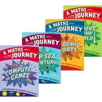 Go figure collection fun math Journey 4 volumes of computer games, extreme sports, wonders of the world, deep sea exploration, four themes, learning and practicing combined exercise books 9 years old + childrens mathematical thinking enlightenment books